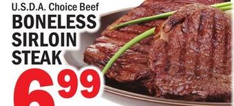 C Town Boneless sirloin steak offer