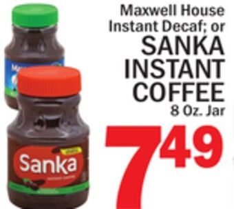 C Town Sanka instant coffee offer