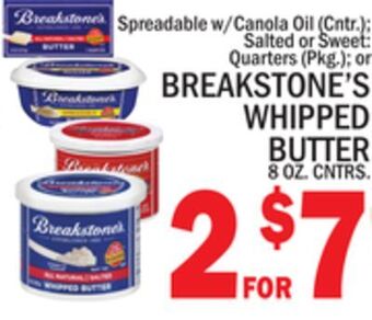 C Town Breakstone's whipped butter 8 oz. cntrs. offer