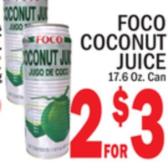 C Town Foco coconut juice offer
