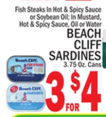 C Town Beach cliff sardines offer