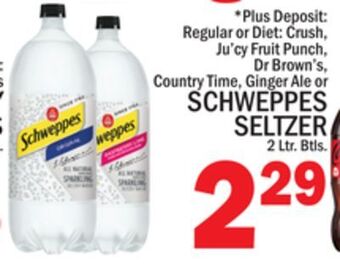 C Town Schweppes seltzer offer