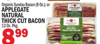 C Town Applegate natural thick cut bacon 12 oz. pkg. offer