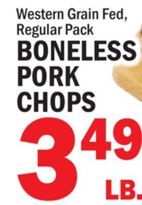 C Town Boneless pork chops offer