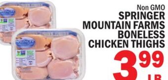 C Town Mountain farms boneless chicken thighs offer