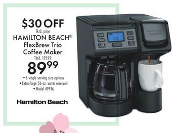 Boscov's Hamilton beach® flexbrew trio coffee maker offer