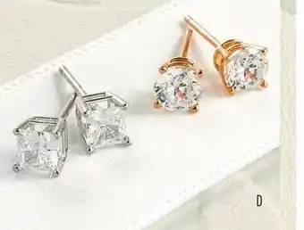 Boscov's Diamond solitaire stud earrings offer