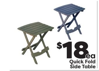 Weis Markets Quick fold side table offer