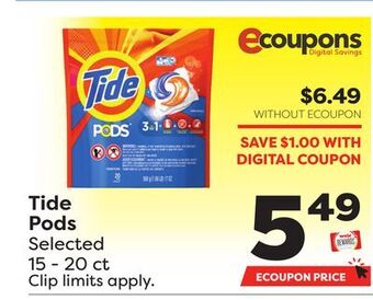 Weis Markets Tide pods offer