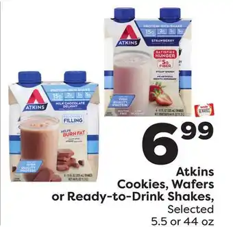 Weis Markets Atkins cookies, wafers or ready-to-drink shakes offer