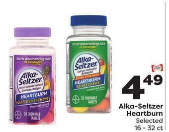 Weis Markets Alka-seltzer heartburn offer