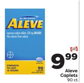 Weis Markets Aleve caplets offer