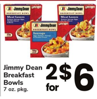 ACME Jimmy dean breakfast bowls offer