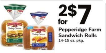 ACME Pepperidge farm sandwich rolls offer