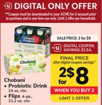 ACME Chobani offer