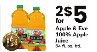 ACME Apple & eve 100% apple juice offer