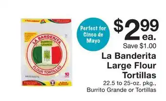 Fairway Store Market La banderita large flour tortillas offer