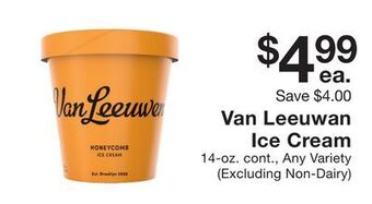 Fairway Store Market Van leeuwan ice cream offer