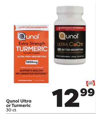 Weis Markets Qunol ultra or turmeric offer