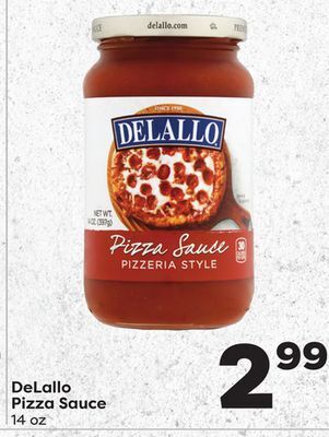 Weis Markets Delallo pizza sauce offer