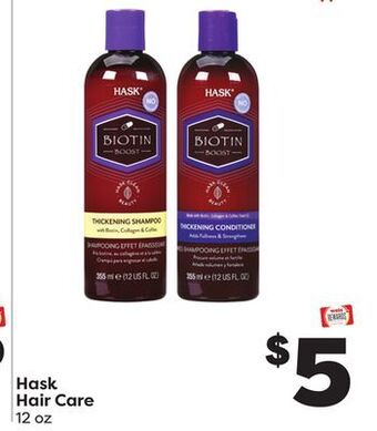Weis Markets Hask hair care offer