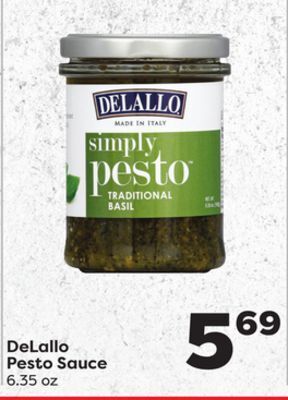 Weis Markets Delallo pesto sauce offer