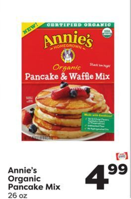 Weis Markets Annie's organic pancake mix offer