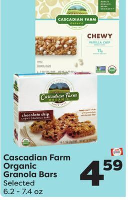 Weis Markets Cascadian farm organic granola bars offer