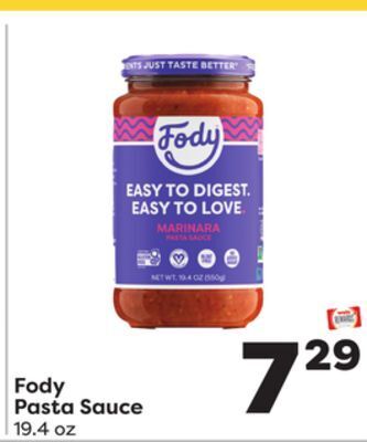 Weis Markets Fody pasta sauce offer