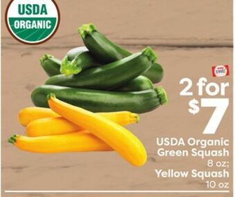 Weis Markets Usda organic green squash 8 oz yellow squash 10 oz offer