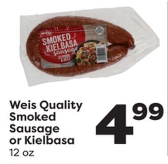 Weis Markets Weis quality smoked sausage or kielbasa offer