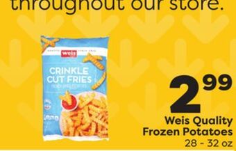 Weis Markets Weis quality frozen potatoes offer