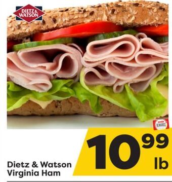 Weis Markets Dietz & watson virginia ham offer