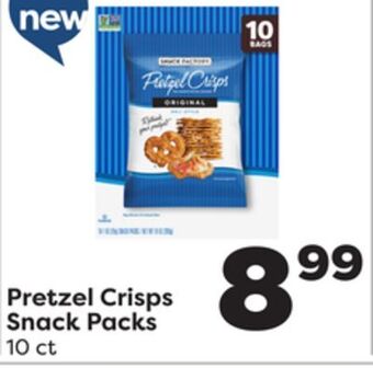 Weis Markets Pretzel crisps snack packs offer