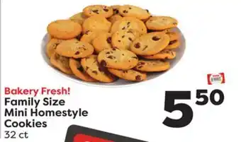 Weis Markets Family size mini homestyle cookies offer