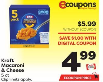 Weis Markets Kraft macaroni & cheese offer