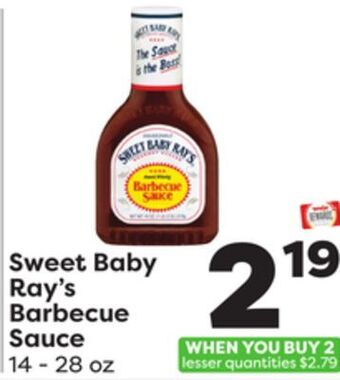 Weis Markets Sweet baby ray's barbecue sauce offer