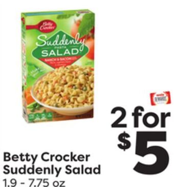 Weis Markets Betty crocker suddenly salad offer