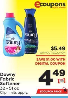Weis Markets Downy fabric softener offer