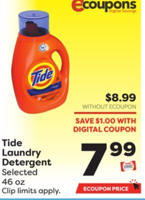 Weis Markets Tide laundry detergent offer