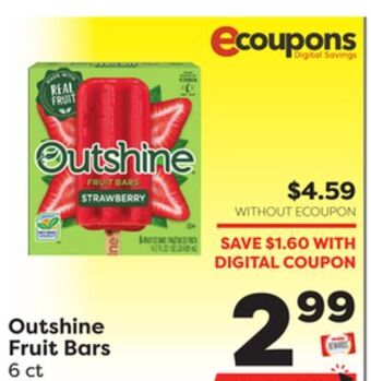 Weis Markets Outshine fruit bars offer