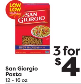 Weis Markets San giorgio pasta offer