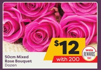 Weis Markets 50cm mixed rose bouquet offer