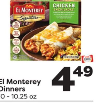 Weis Markets El monterey dinners offer