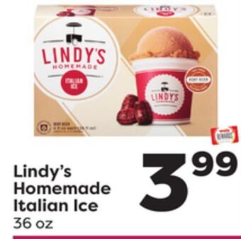 Weis Markets Lindy's homemade italian ice offer