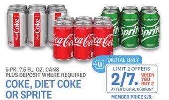 Kings Food Markets Coke, diet coke or sprite offer
