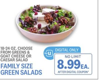 Kings Food Markets Family size green salads offer