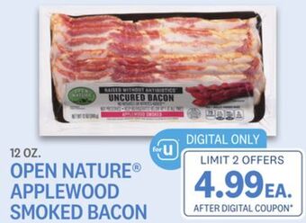 Kings Food Markets Open nature® applewood smoked bacon offer
