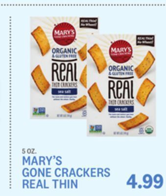 Kings Food Markets Mary's gone crackers real thin offer