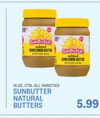 Kings Food Markets Sunbutter natural butters offer